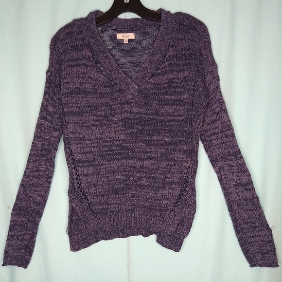 Mudd blue knit sweater small - Picture 3 of 11